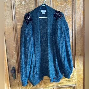 Vintage Mariella Green Mohair Cardigan